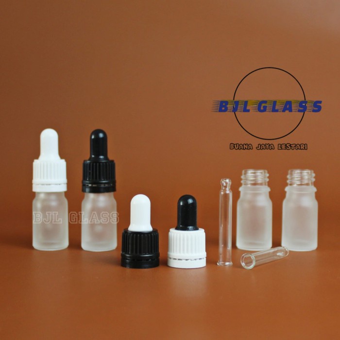 Jual Botol Kaca Pipet Ml Bening Frosted Botol Serum Ml Ring Segel