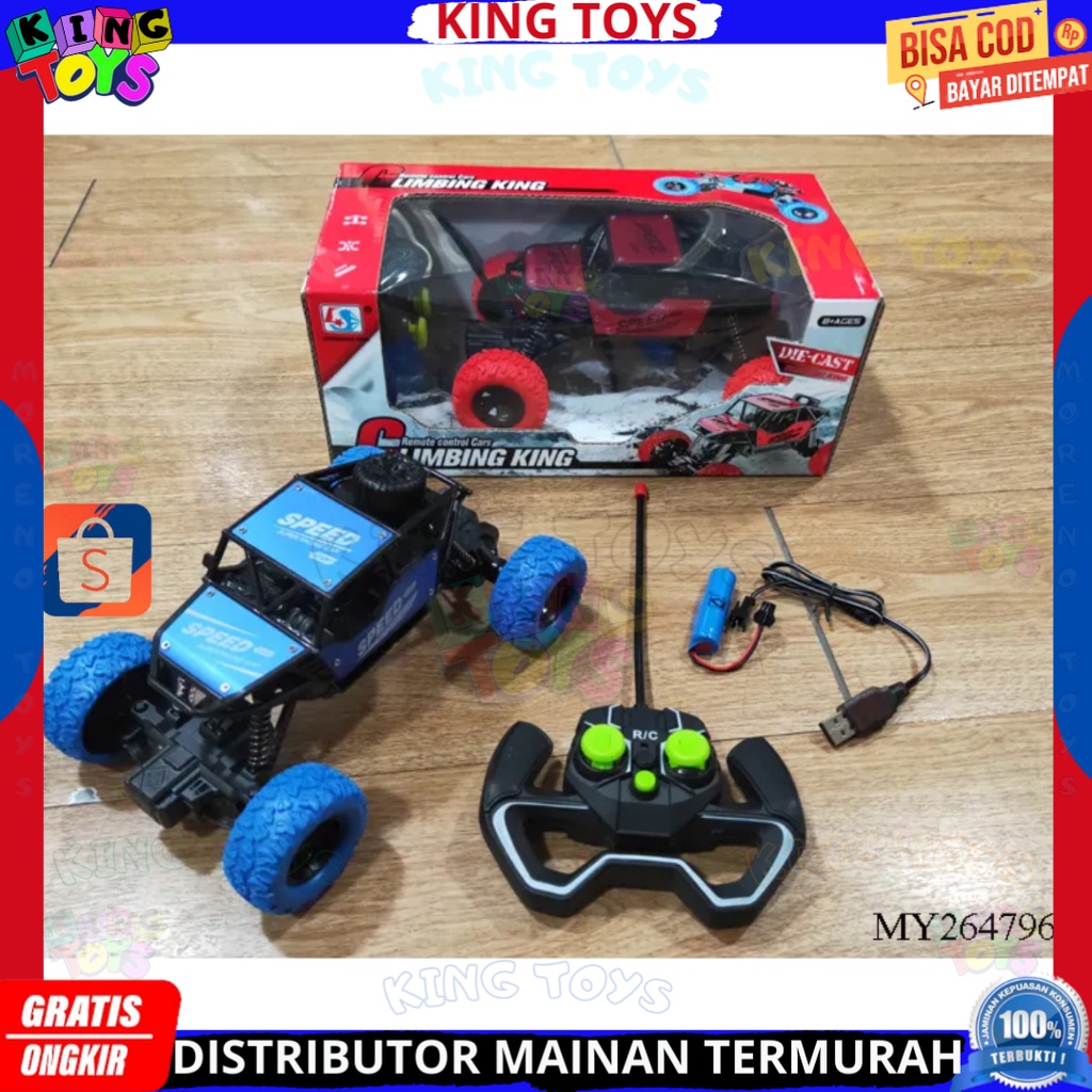 Jual Mobil Remote Control Ban Karet Climbing King New Version Baterai