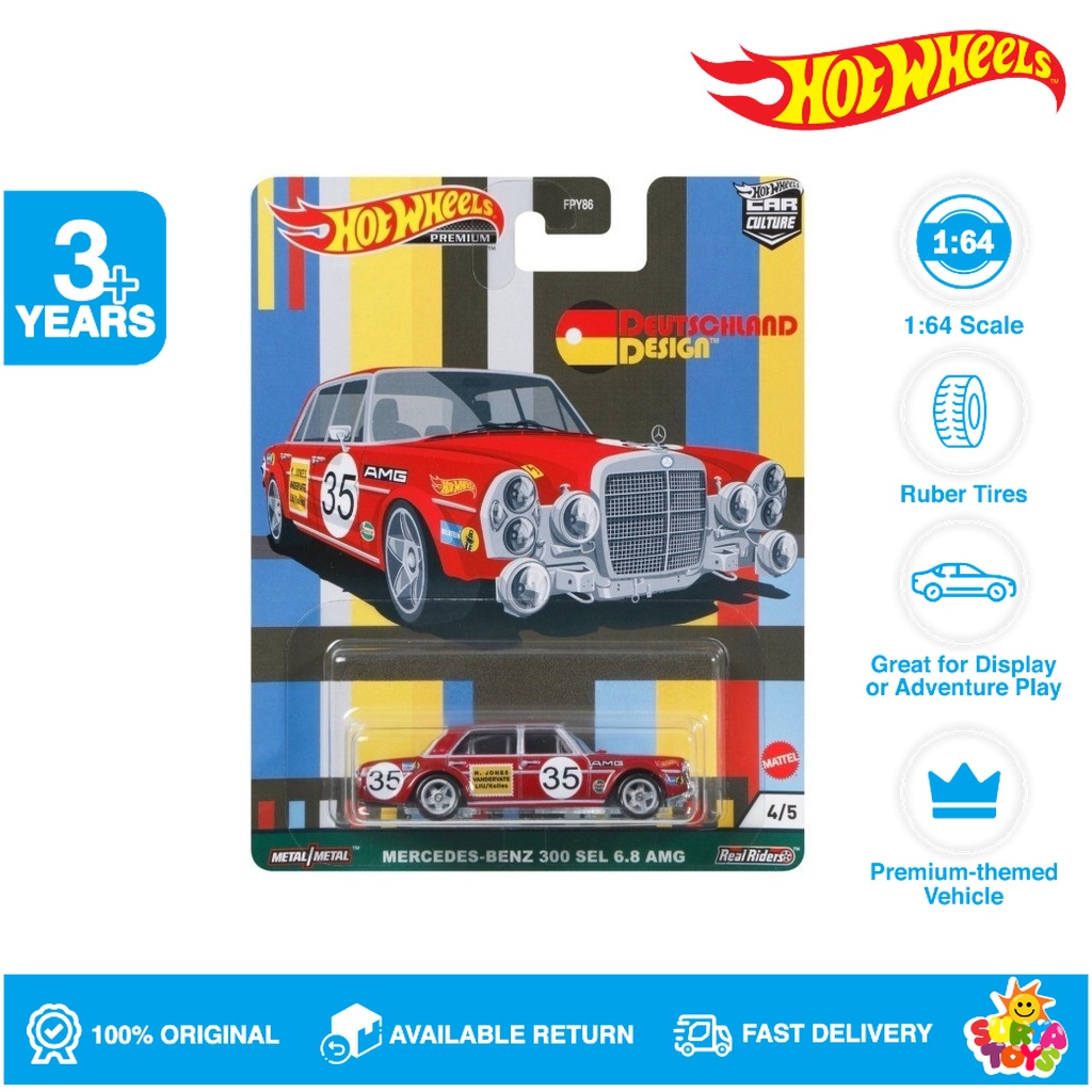 Jual Hot Wheels Deutschland Design Mercedes Benz 300 SEL 6 8 AMG