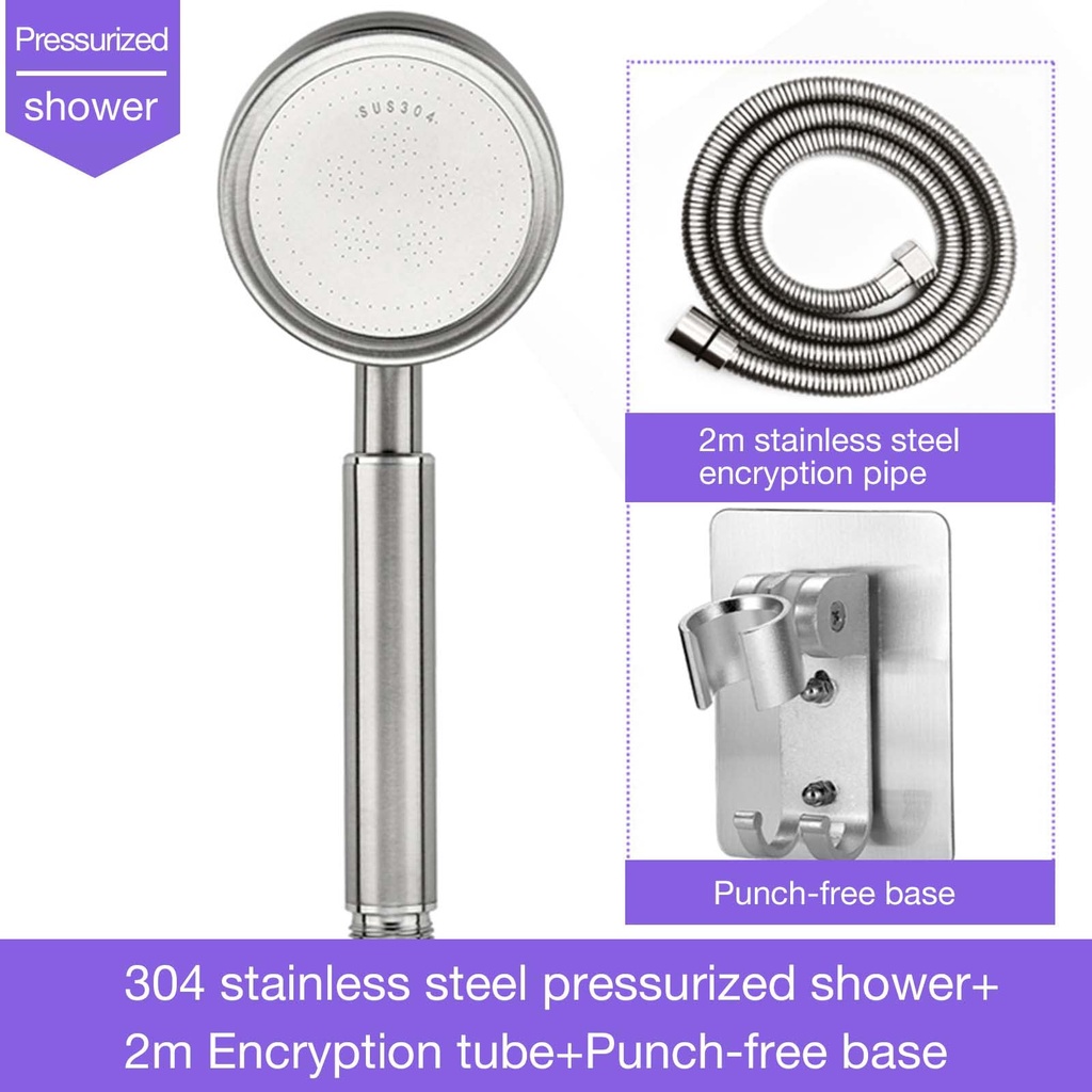 Jual Kepala Shower Mandi Hitam Premium Stainless Kepala Shower