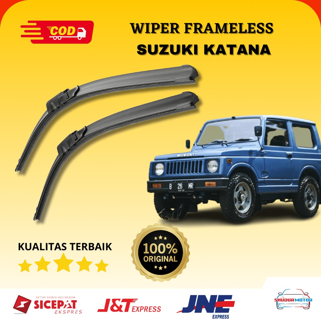 Jual Wiper Frameless Mobil Suzuki Jimny Katana Sapuan Kaca Mobil Model