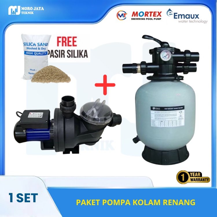 Jual Pompa Air Kolam Renang 1 2 Hp Mortex Italy Tabung Emaux V350