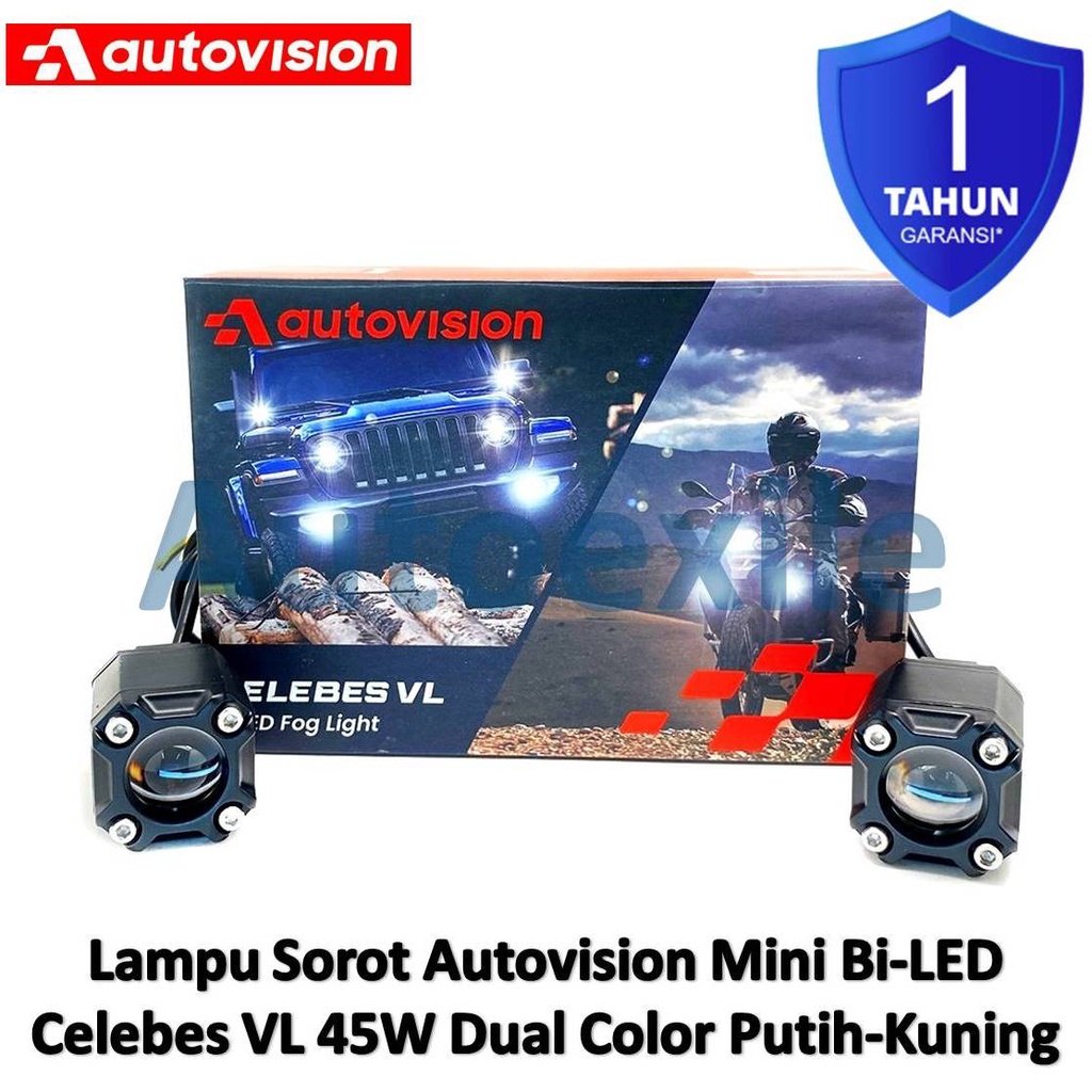 Jual Autovision Mini Projie BiLED Fog Light Celebes VL 45W Dual Colors