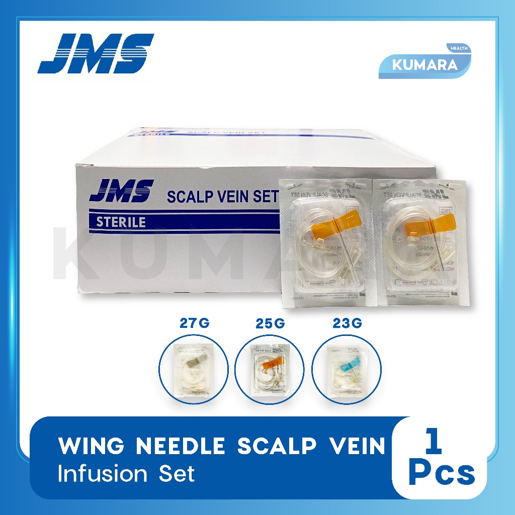 Jual JMS Wing Needle Scalp Vein Infusion Set Pcs Shopee Indonesia