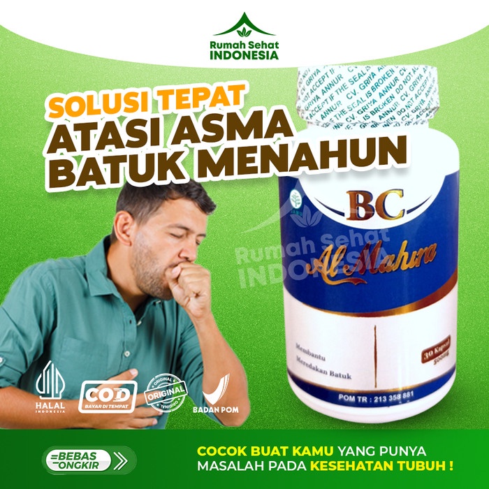 Jual BPOM Obat Batuk Berdahak Menahun BC AL MAHIRA Gangguan Sinus