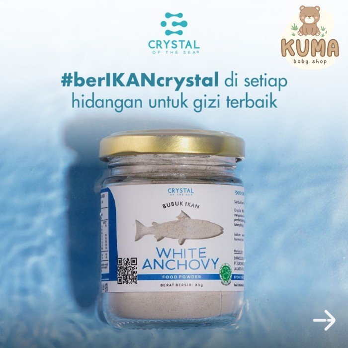 Jual Crystal Of The Sea White Anchovy Food Powder Ikan Teri Nasi 20