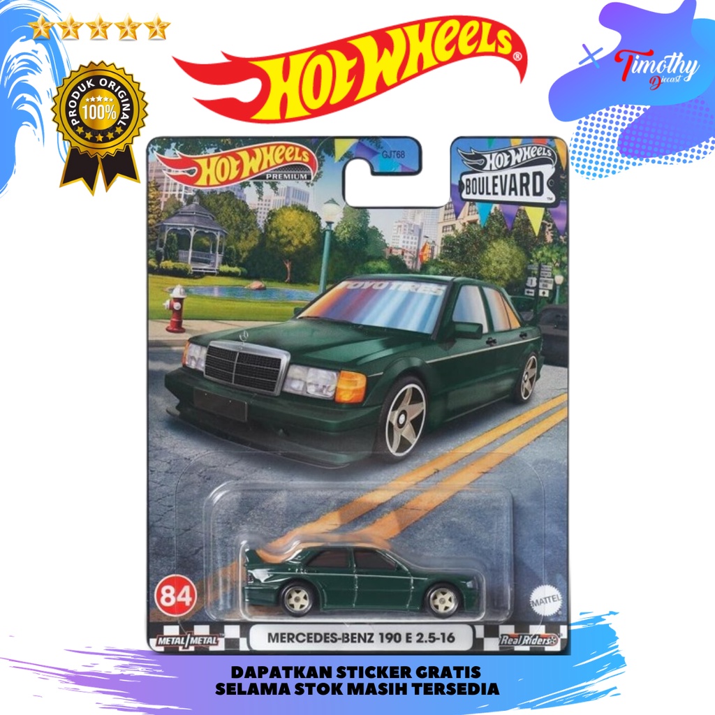 Jual Hot Wheels Premium Mercedes Benz 190 E 2 5 Hijau Boulevard