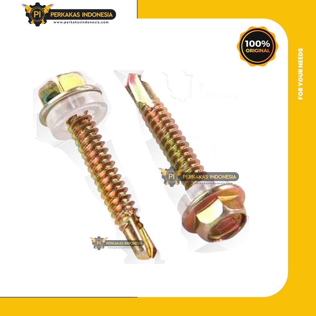 Jual Self Drilling Screw Sds X Sekrup Baut Hex Atap Baja Ringan