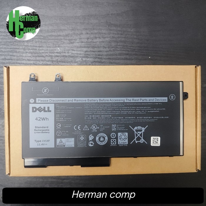 Jual Original Baterai Dell Latitude 5400 5410 5500 5510 1V1XF 42Wh 11