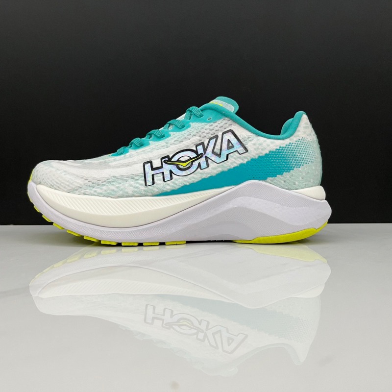 Jual Promo Sepatu Hoka One One Mach X White Blue Glass Sepatu Runing