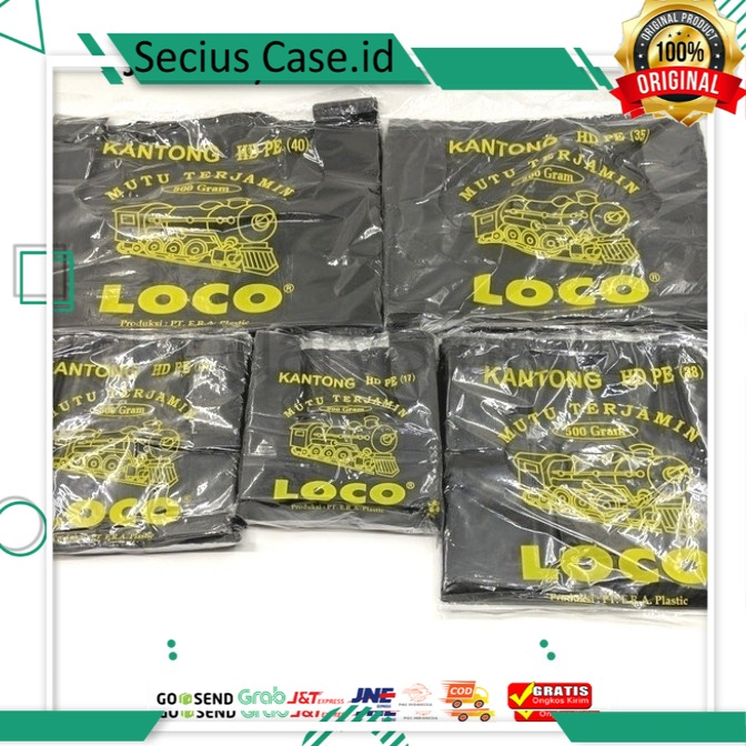 Jual Kantong Plastik Kresek LOCO Hitam Tebal Ukuran 35 By LifeCable