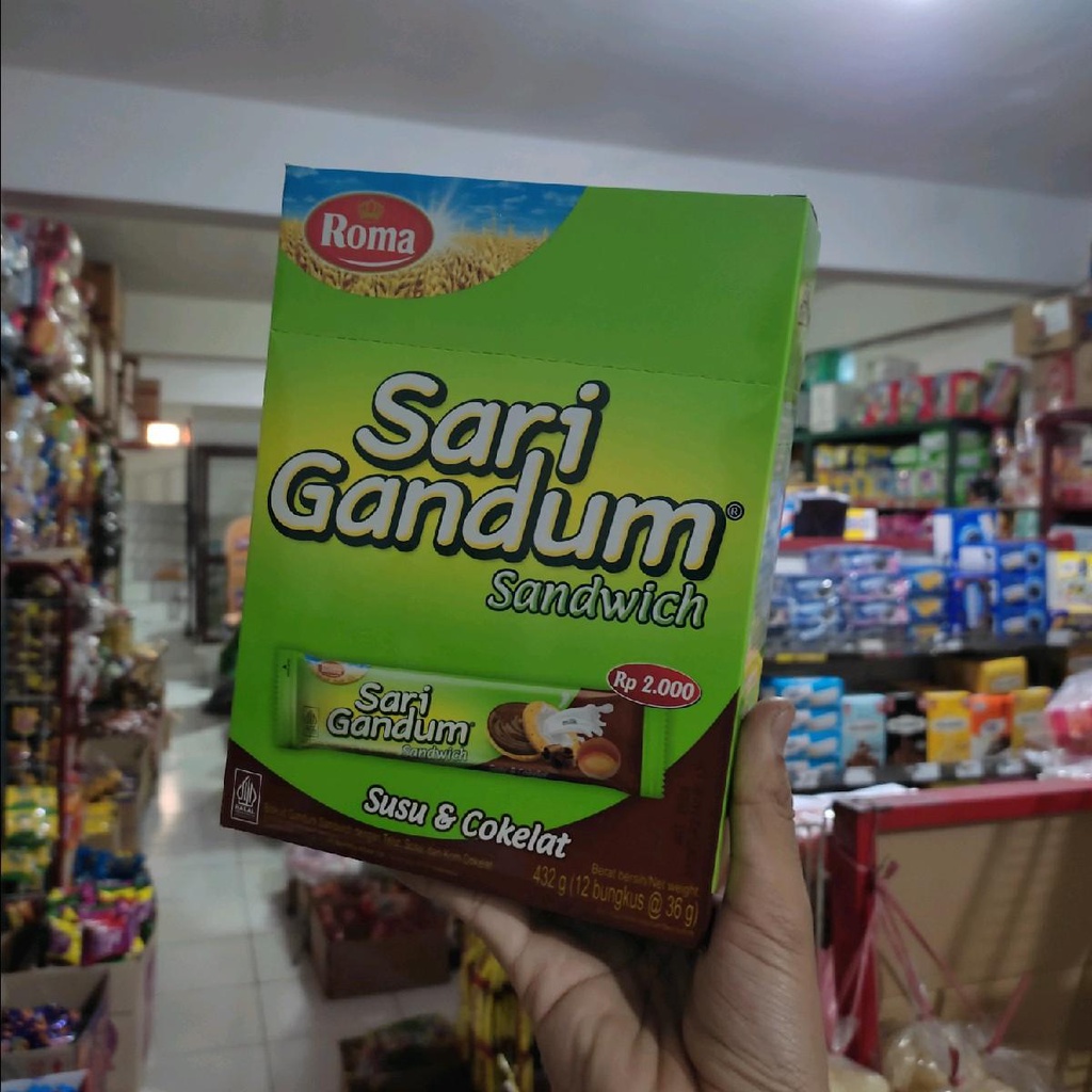 Jual Roma Sari Gandum Sandwich Susu Cokelat Isi Shopee Indonesia