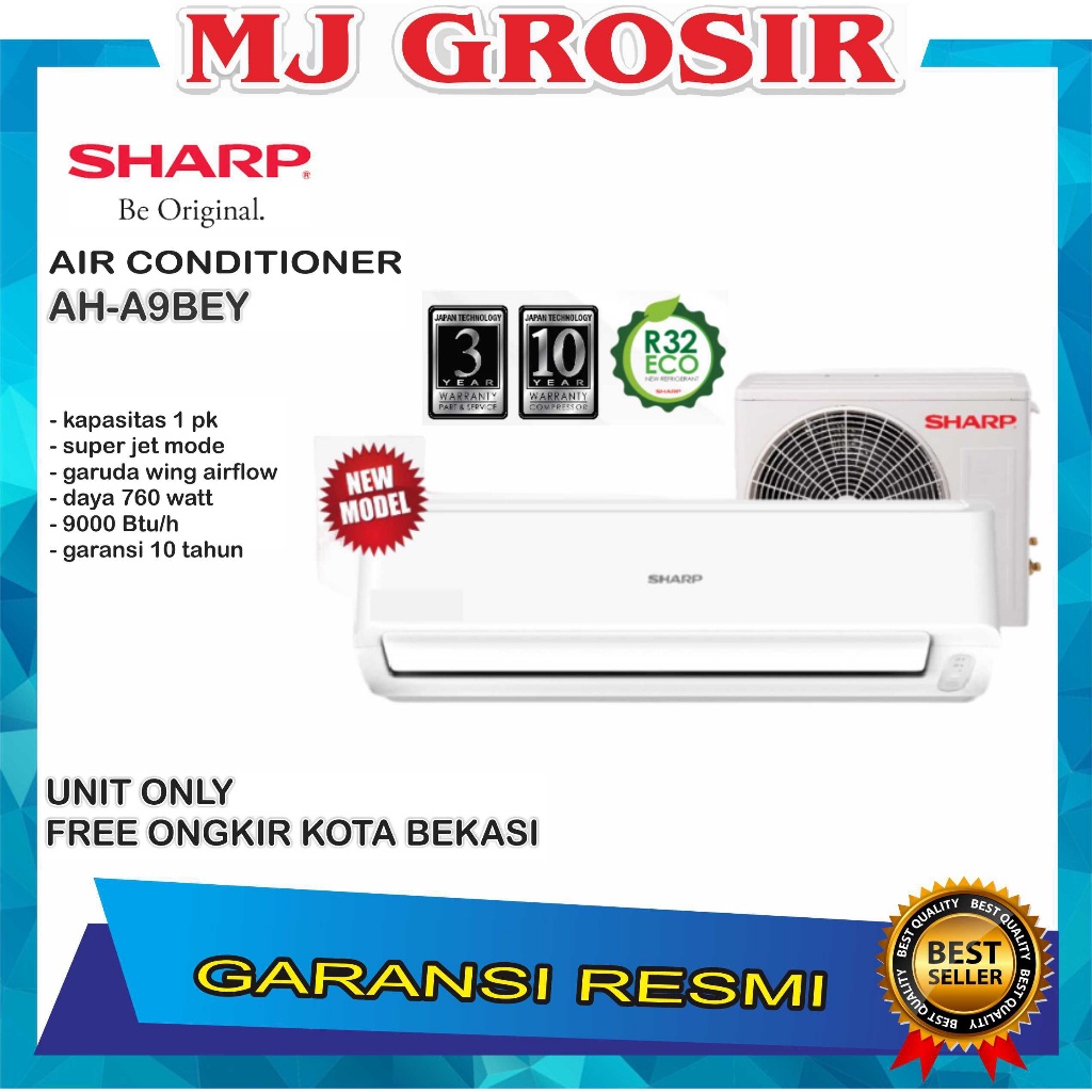 Jual AC SHARP AH A 09 BEY AH A 09 SAY 1PK 1 PK UNIT ONLY Shopee