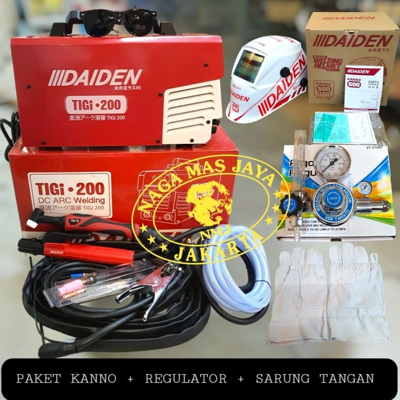 Jual MESIN LAS ARGON DAIDEN TIGI 200 TRAFO LAS ARGON DAIDEN TIG 200