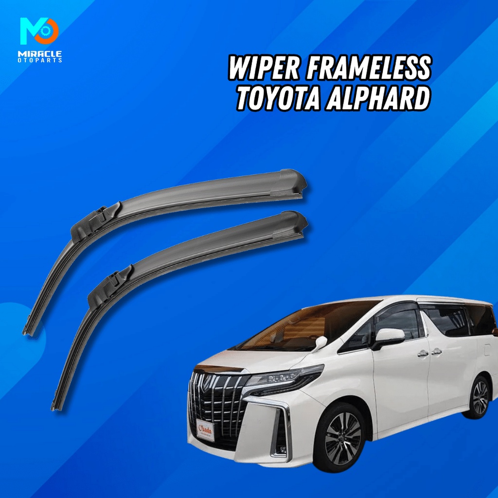 Jual Wiper Frameless Toyota Alphard Sepasang 2 PCS Kiri Dan Kanan Model