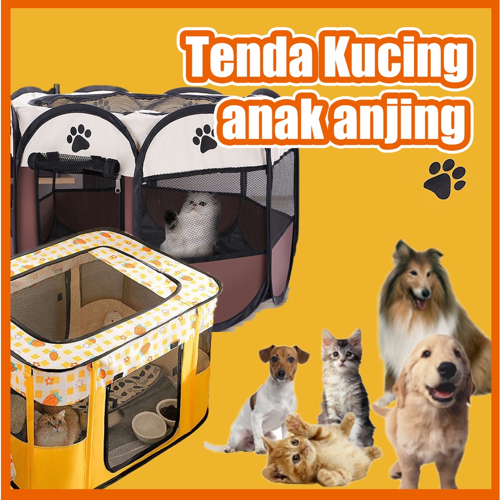 Jual Pagar Tenda Lipat Portabel Dengan 8 Panel 6 Panel Untuk Kucing