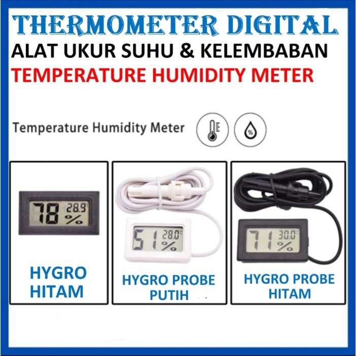 Jual Ss Mini Digital Thermometer Hygrometer Termometer Alat Ukur