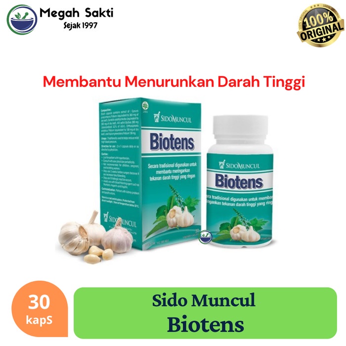 Jual Megah Sakti Sido Muncul Herbal Biotens Kapsul Penurun