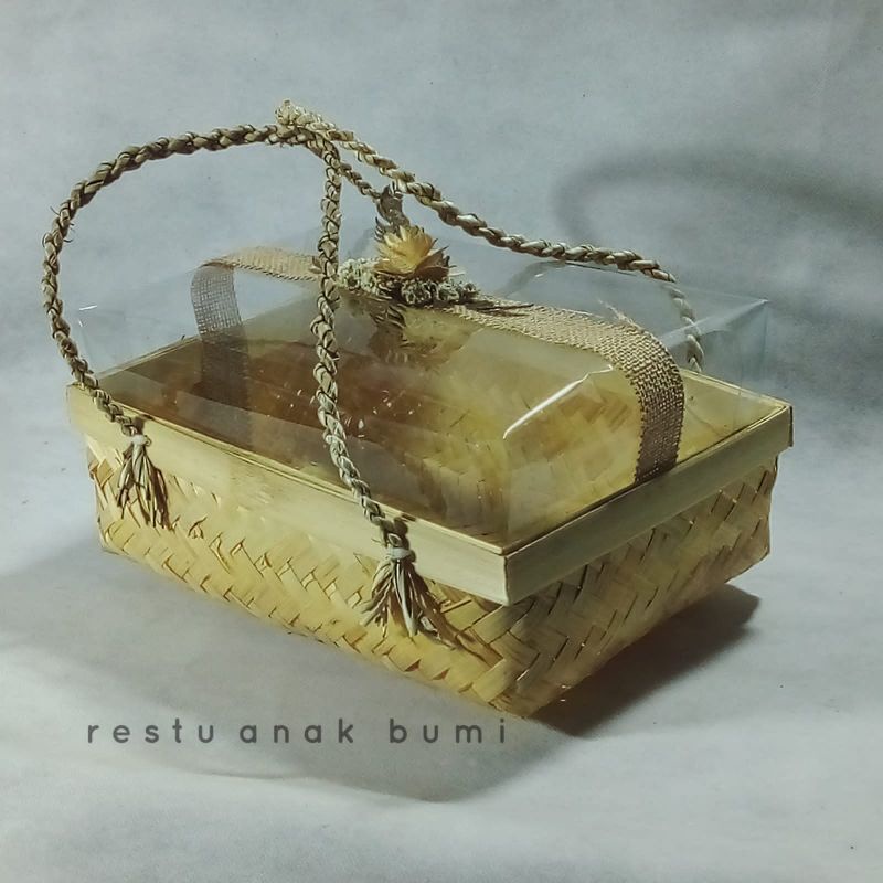 Jual New Rantang Bambu Box Bambu Box Kue Packaging Premium Qualiti Mika