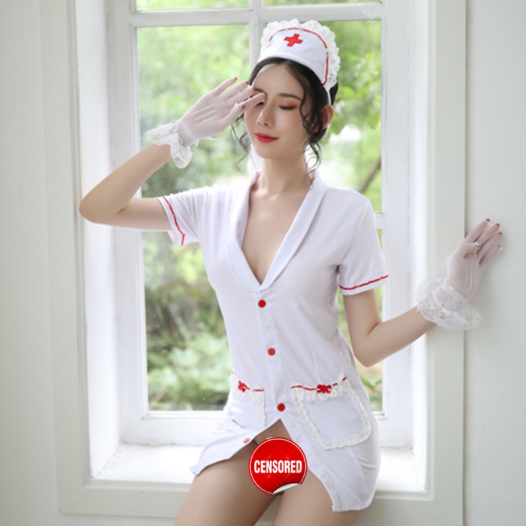 Jual Baju Lingerie Cosplay Nurse Kostum Seragam Suster Perawat LCP310