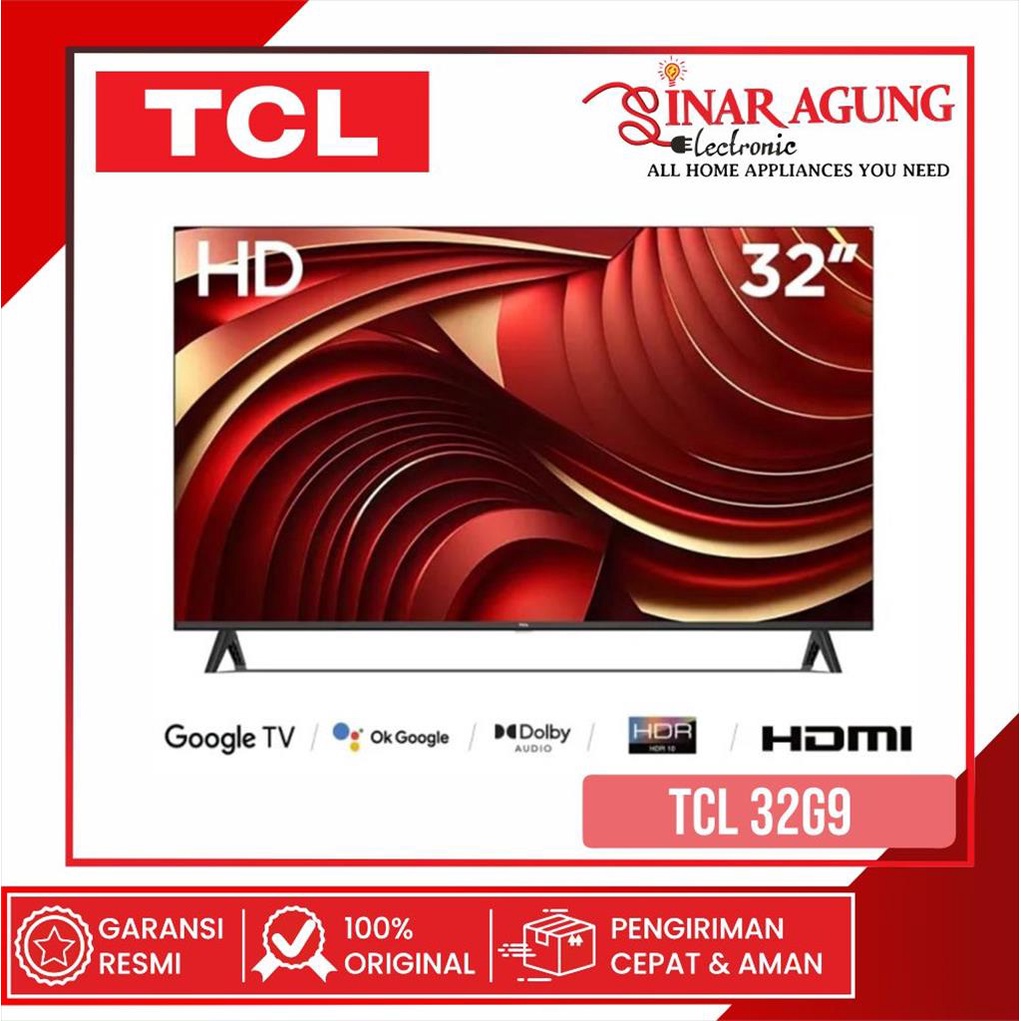 Jual COD SMART TV ANDROID TV LED TCL 32G9 32 G9 GOOGLE TV HD