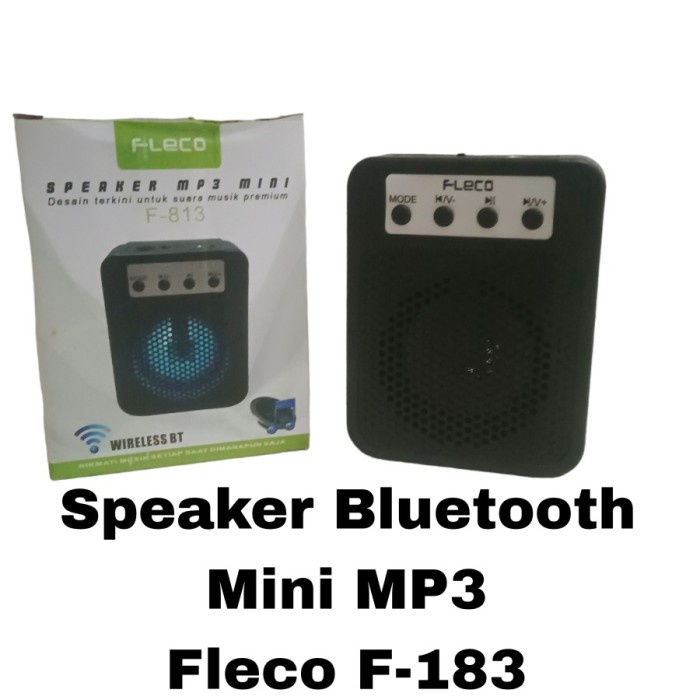 Jual Speaker Bluetooth Mini Fleco F Mic Extra Bass Shopee Indonesia