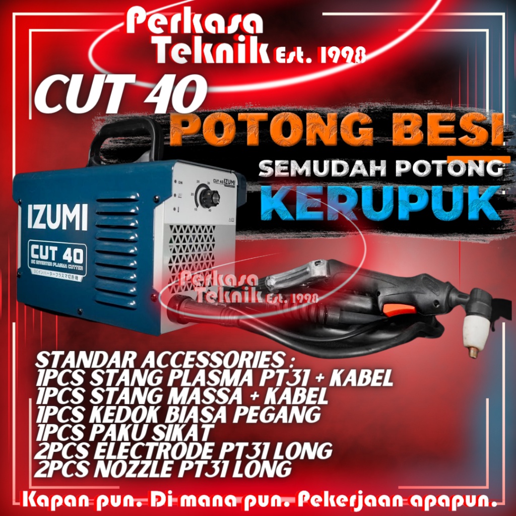 Jual IZUMI CUT 40 Mesin Las Potong Besi Plasma Cutter Welding CUT40