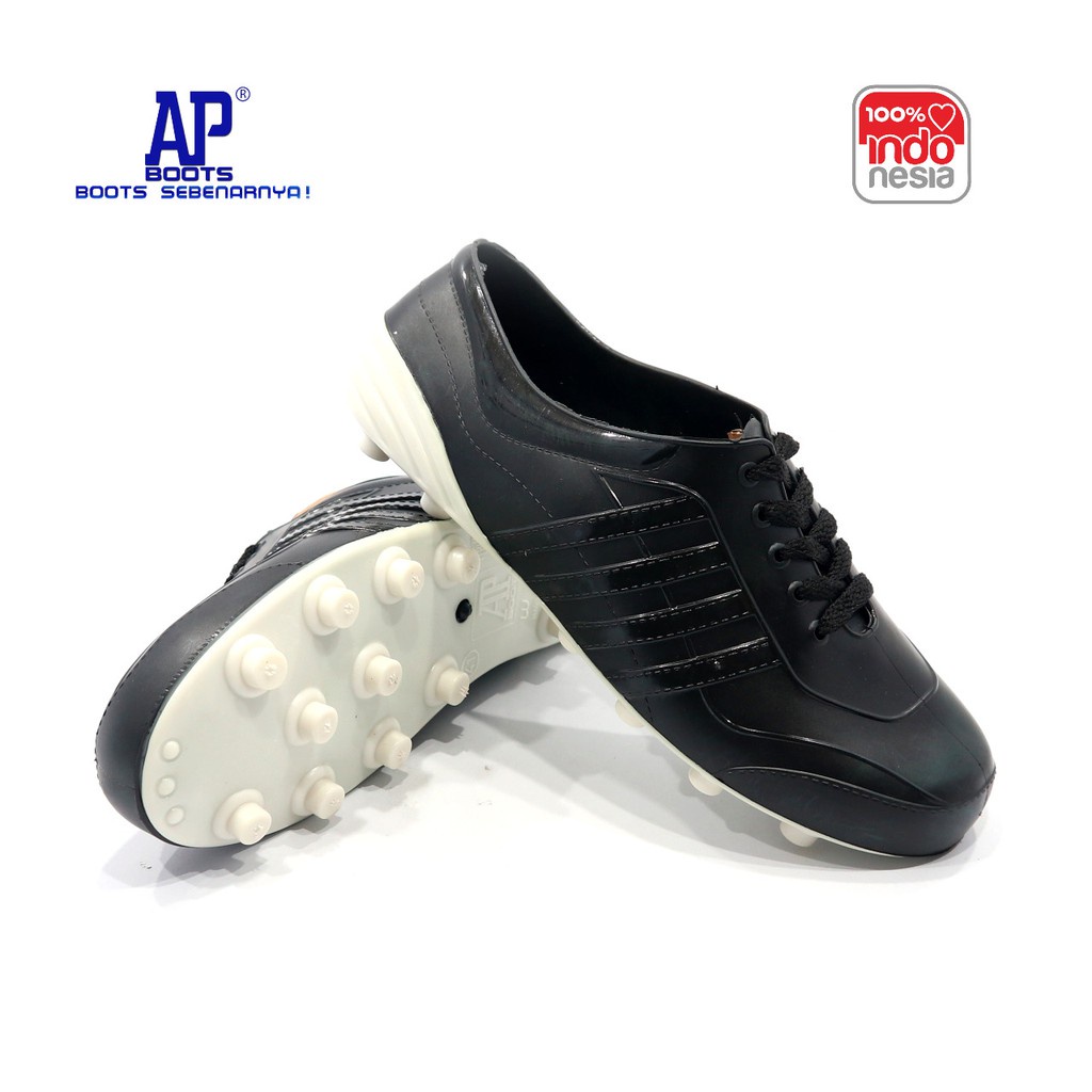 Jual Sepatu Karet Ap Black White Sepatu Karet Bola Putih