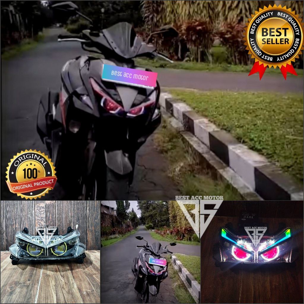 Jual LAMPU PROJIE BILED ALIS RGB RUNNING AEROX OLD LAMA SEPAKET