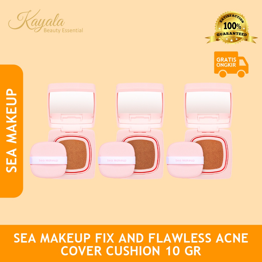 Jual SEA MAKEUP FIX AND FLAWLESS ACNE COVER CUSHION 10 GR ALL VARIANT