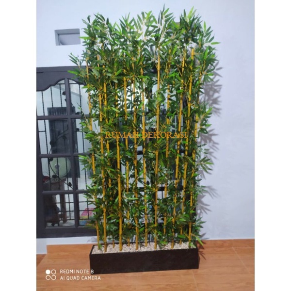 Jual Bambu Partisi 2 Meter Bambu Partisi Artificial Bambu Partisi