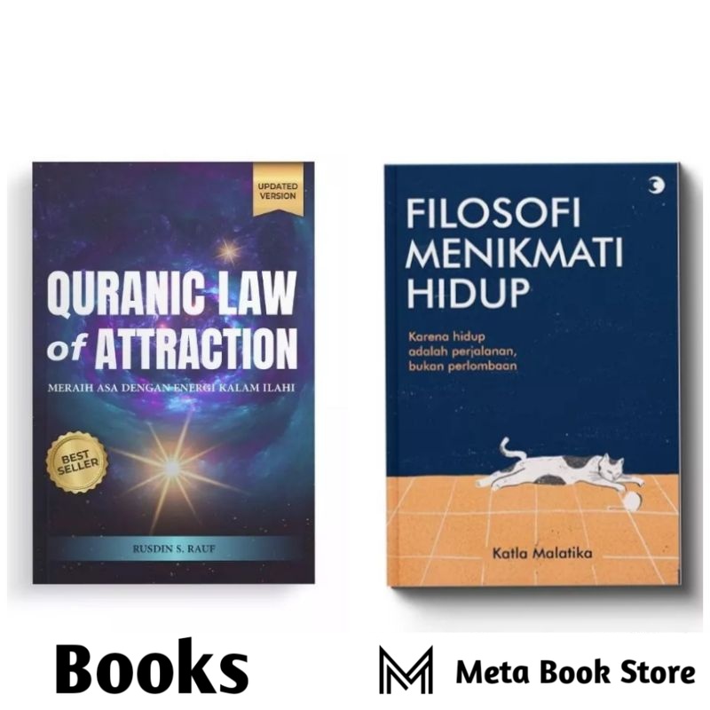 Jual PAKET 2 BUKU QURANIC LAW OF ATTRACTION FILOSOFI MENIKMATI