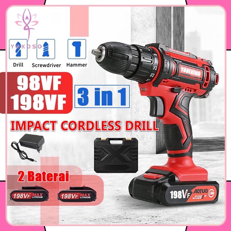 Jual Vf Mesin Bor Impact Drill Bor Baterai Bor Tanpa Kabel Bor