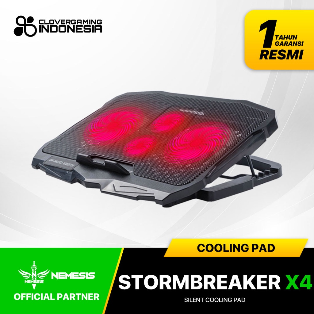 Jual NYK Nemesis STORMBREAKER X4 Cooling Pad Kipas Pendingin Laptop