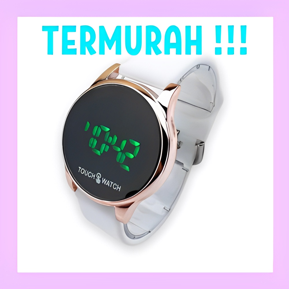 Jual COD Jam Tangan Digital LED Pria Wanita Premium Rubber Fashion