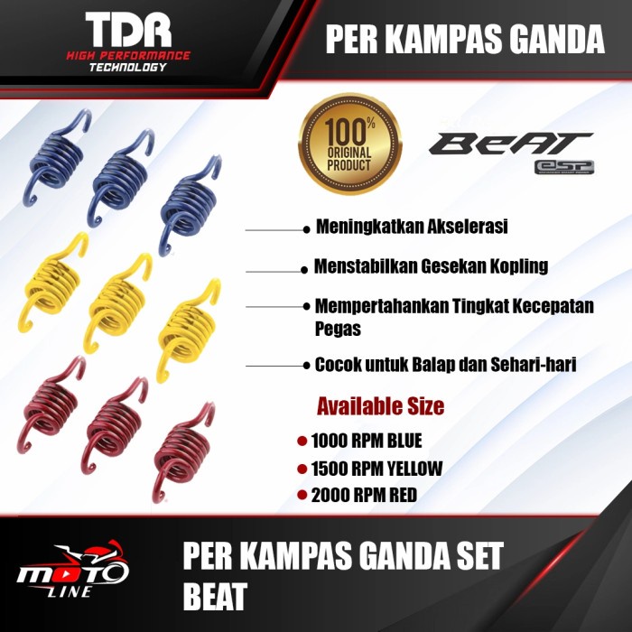 Jual Per Kampas Ganda Per Sentri Rpm Tdr Original Universal Semua