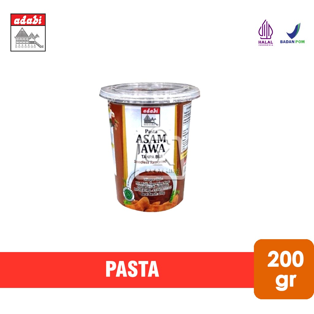 Jual Pasta Asam Jawa Adabi Tanpa Biji Gr Shopee Indonesia