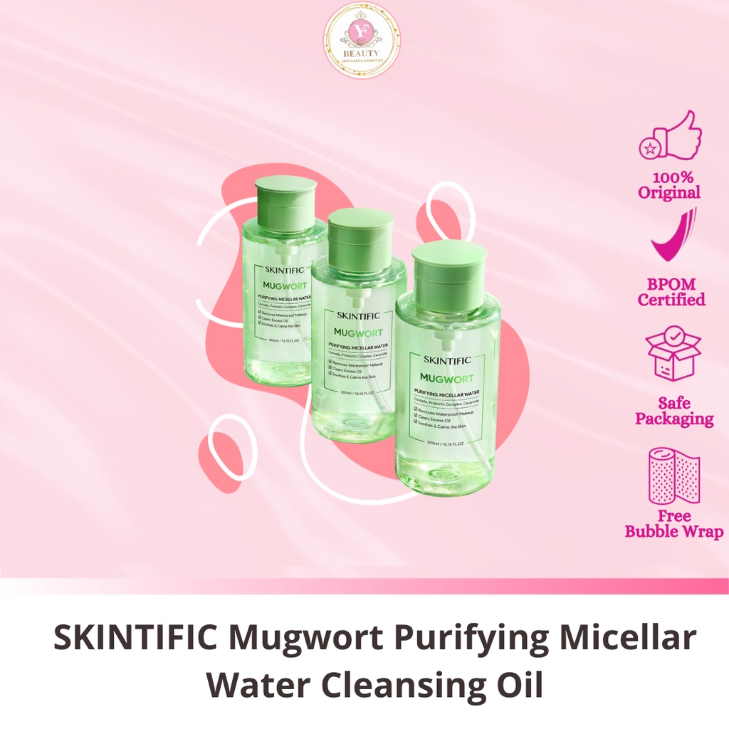 Jual YF BEAUTY SKINTIFIC Mugwort Purifying Micellar Water Cleansing Oil