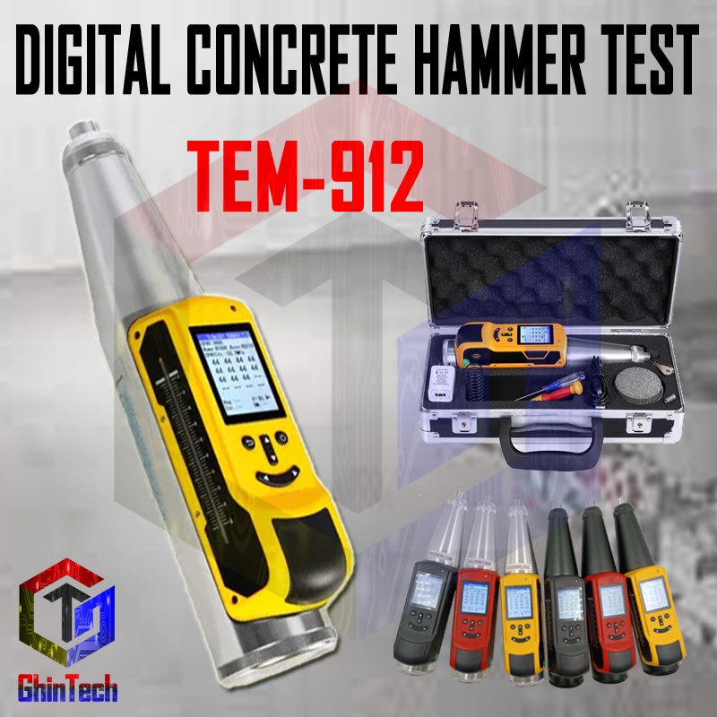 Jual DIGITAL CONCRETE HAMMER TEST BETON TEM 912 TEM 912 ORIGINAL ALAT