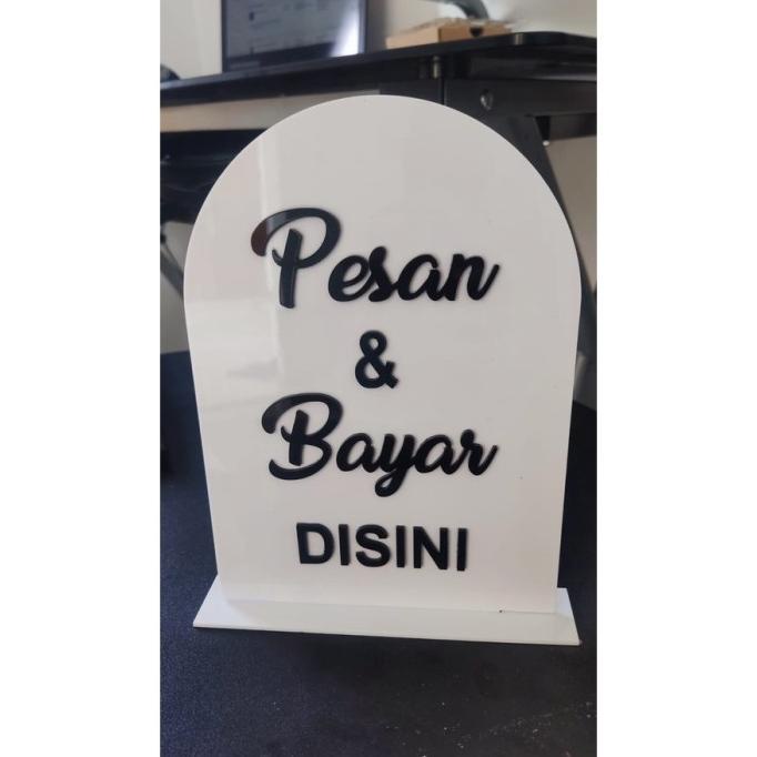 Jual Sign Cafe Akrilik Timbul Pesan Dan Bayar Disini Akrilik Sign