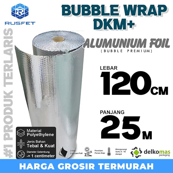 Jual Plastik Bubble Wrap Alumunium Foil Cm X M Shopee Indonesia