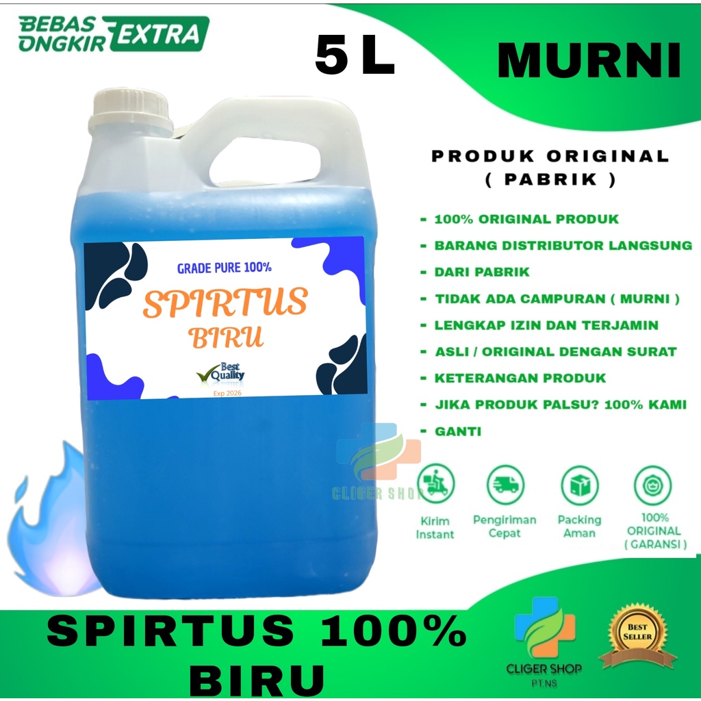 Jual SPIRITUS 5 LITER CAIRAN SPIRITUS Shopee Indonesia