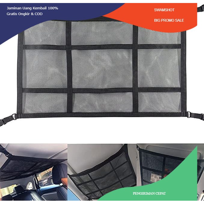 Jual Cargo Jaring Plafon Atap Langit Mobil Car Ceiling Organizer Net