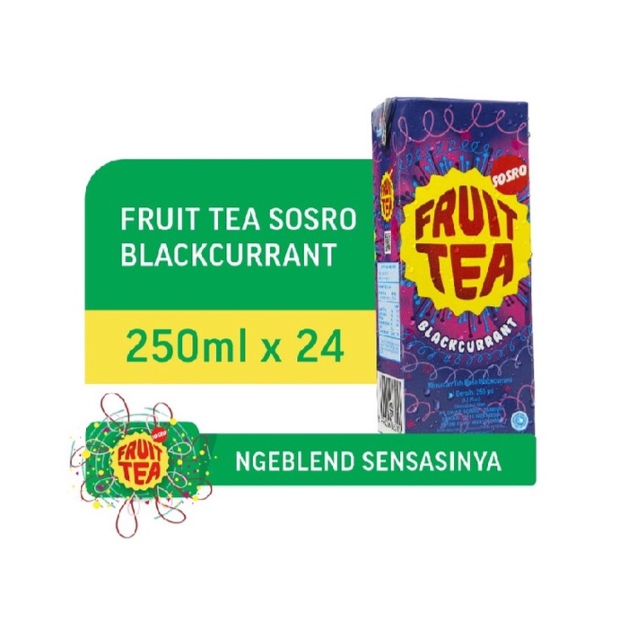 Jual Fruit Tea Sosro Blackcurrant Kotak Ml Harga Dus Isi