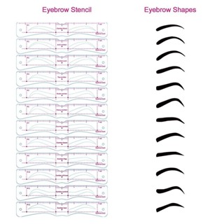 Jual Viral Cetakan Alis Eyebrow Isi Model Eyebrow Ruler Card Set