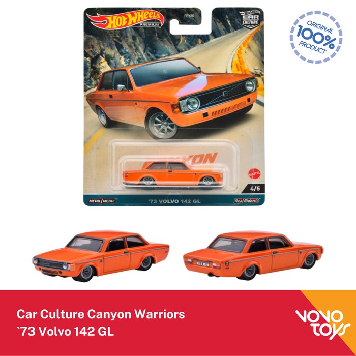 Jual Hot Wheels Car Culture Canyon Warriors 73 Volvo 142 GL Hotwheels
