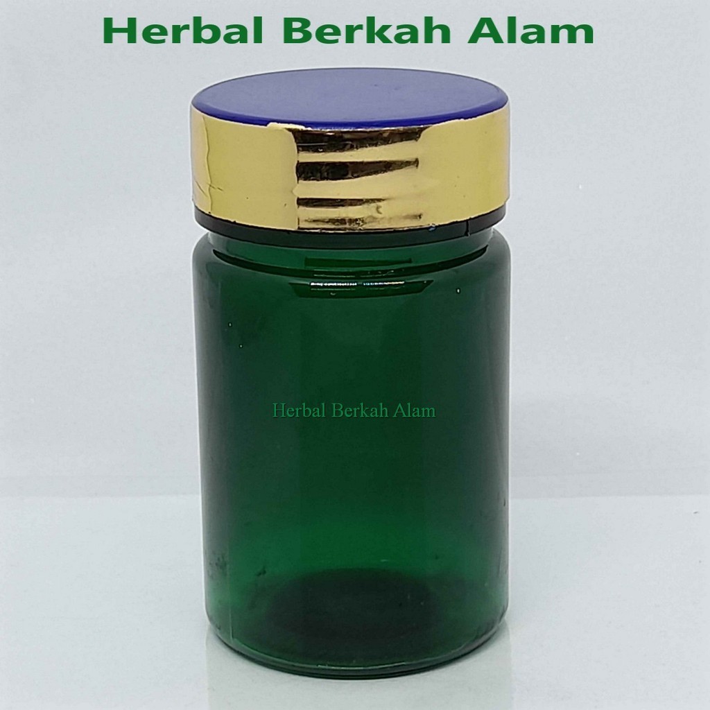 Jual Botol Obat Ml Hijau Tutup Biru List Full Emas Botol Obat