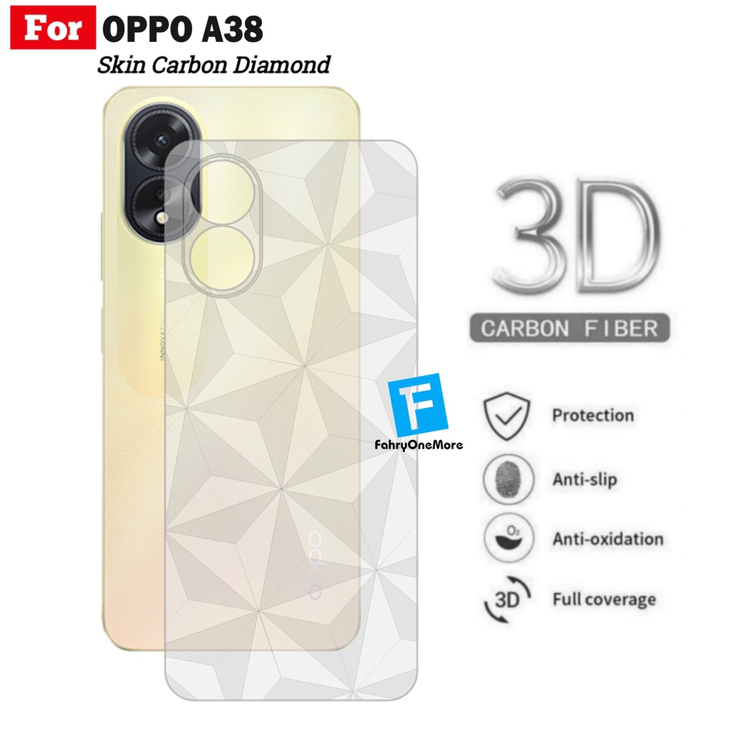 Jual Skin Carbon Oppo A A A Garskin Diamond Pelindung Belakang