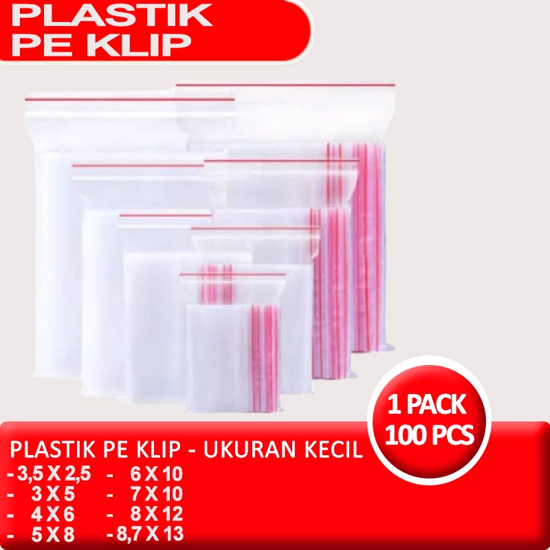 Jual Plastik Klip Plastik Ziplock Isi Lembar Per Pack Plastik