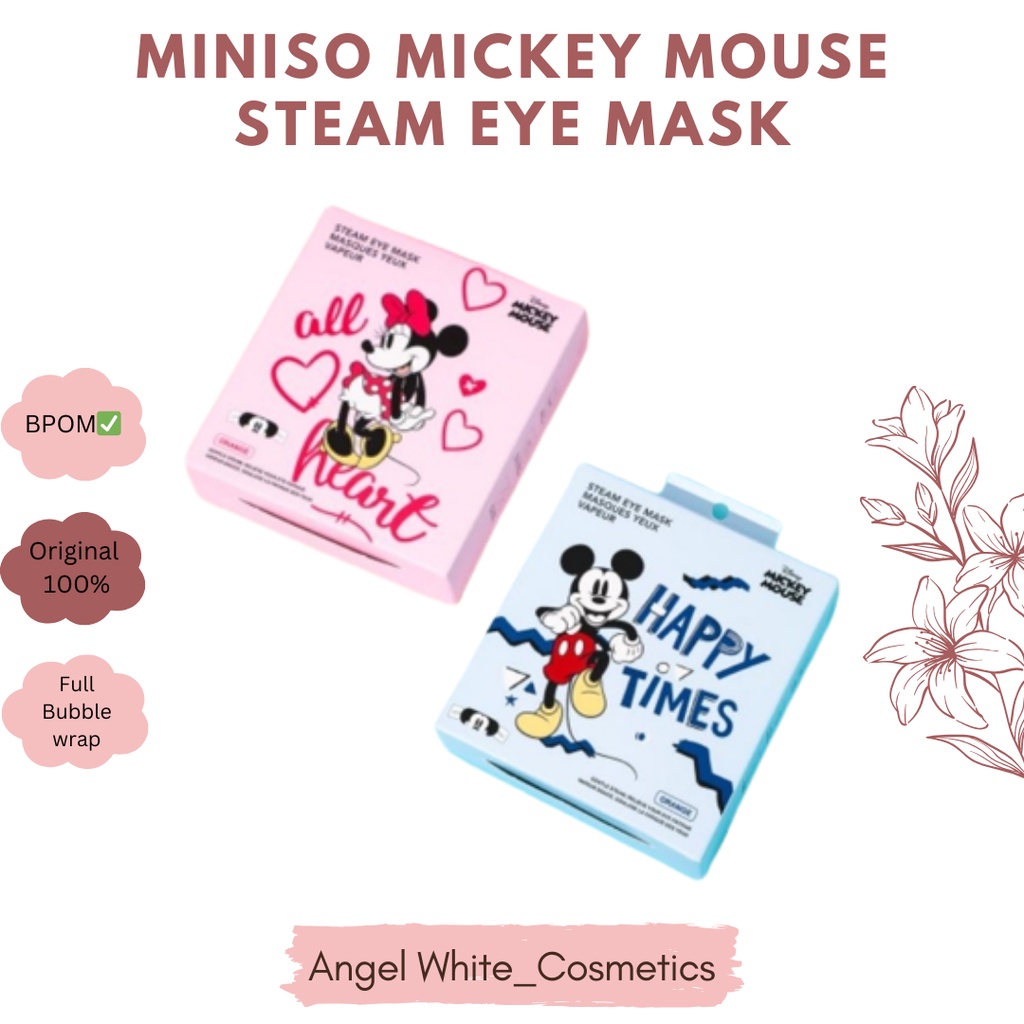 Jual MINISO MICKEY MOUSE STEAM EYE MASK Shopee Indonesia